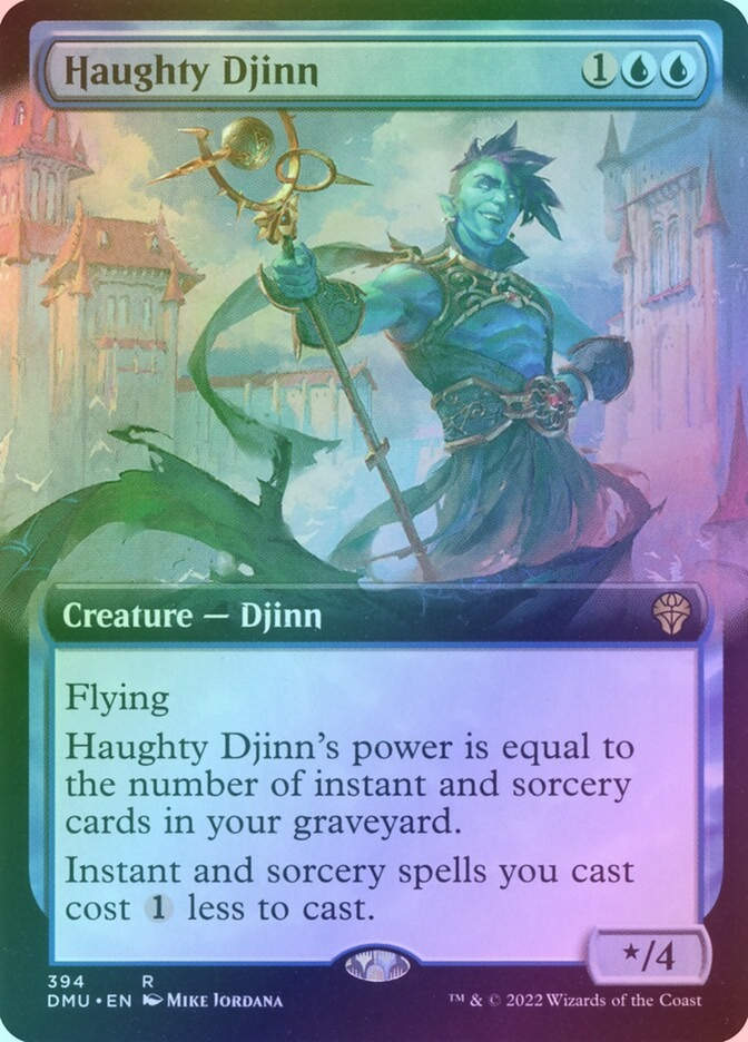 Haughty Djinn (DMU) (394) / Extended Art / Foil