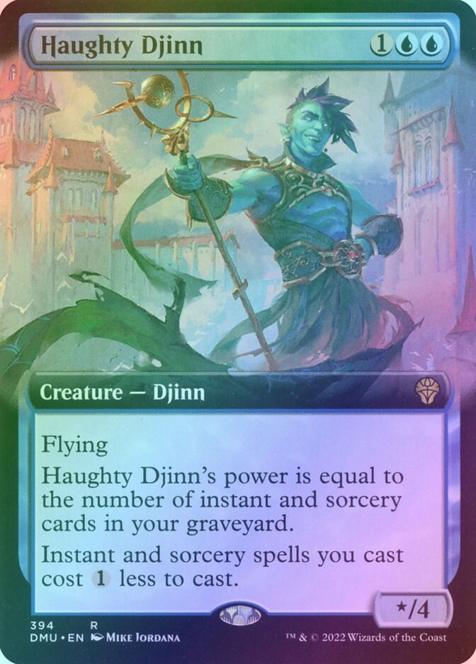 Haughty Djinn (DMU) (394) / Extended Art / Foil