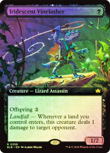 Iridescent Vinelasher (blb) (359) / Extended Art Foil