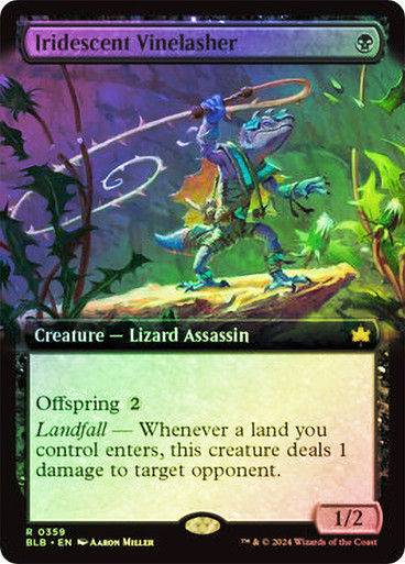 Iridescent Vinelasher (blb) (359) / Extended Art Foil