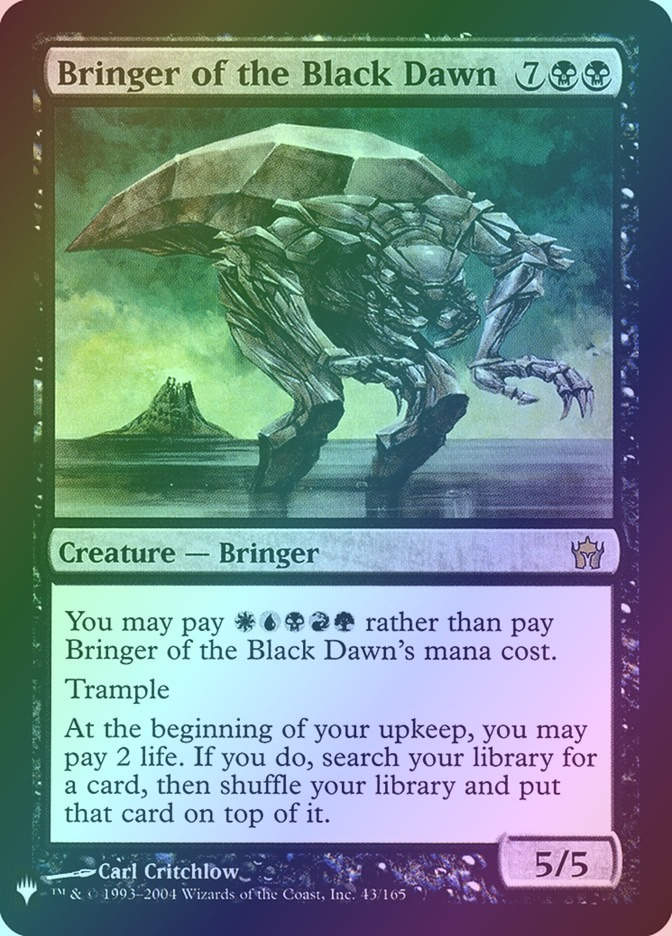 Bringer of the Black Dawn (PLST) (5DN-43) / Foil
