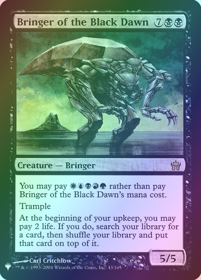 Bringer of the Black Dawn (PLST) (5DN-43) / Foil