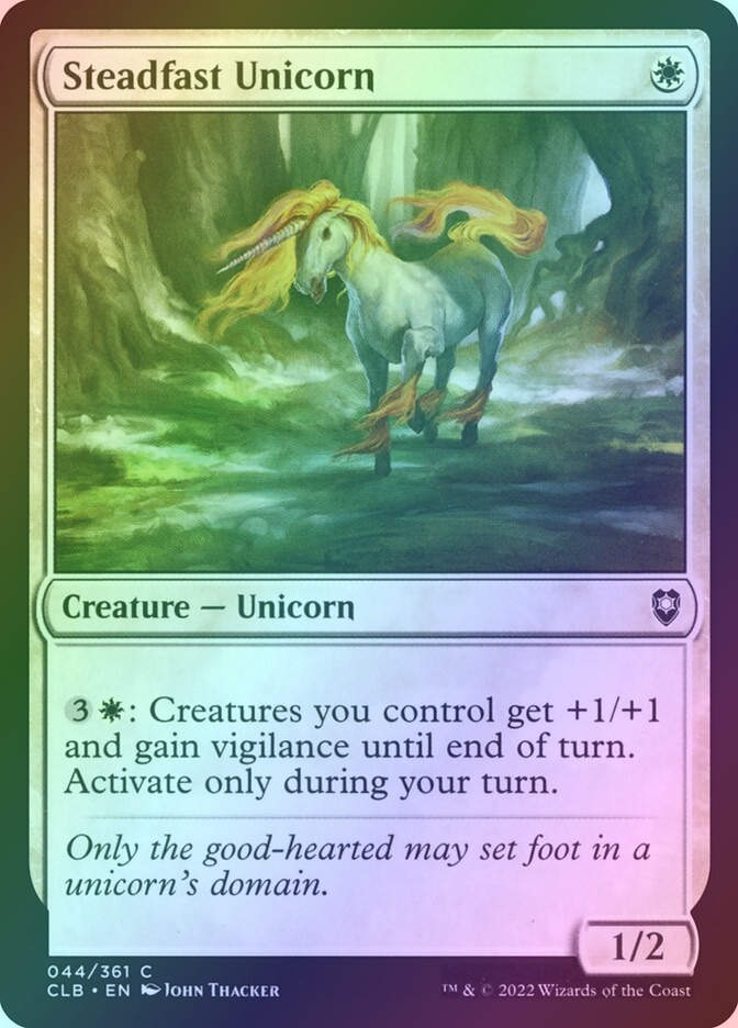 Steadfast Unicorn (CLB) (44) / Foil