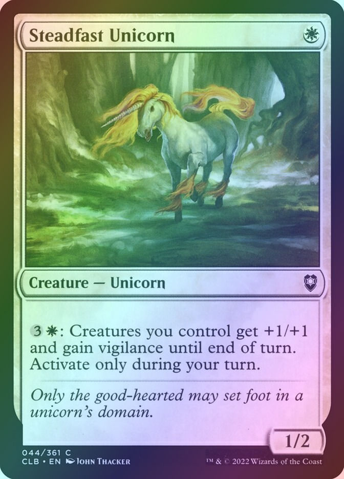 Steadfast Unicorn (CLB) (44) / Foil