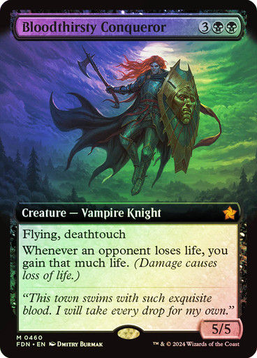 Bloodthirsty Conqueror (FDN) (460) / Foil / Extended Art