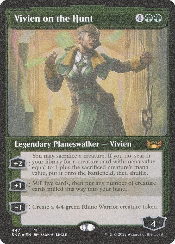 Vivien on the Hunt (SNC) (447) / Showcase / Foil Etched
