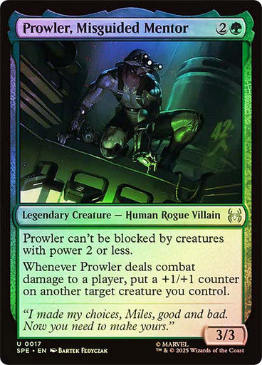 Prowler, Misguided Mentor (SPE) (17) / Foil