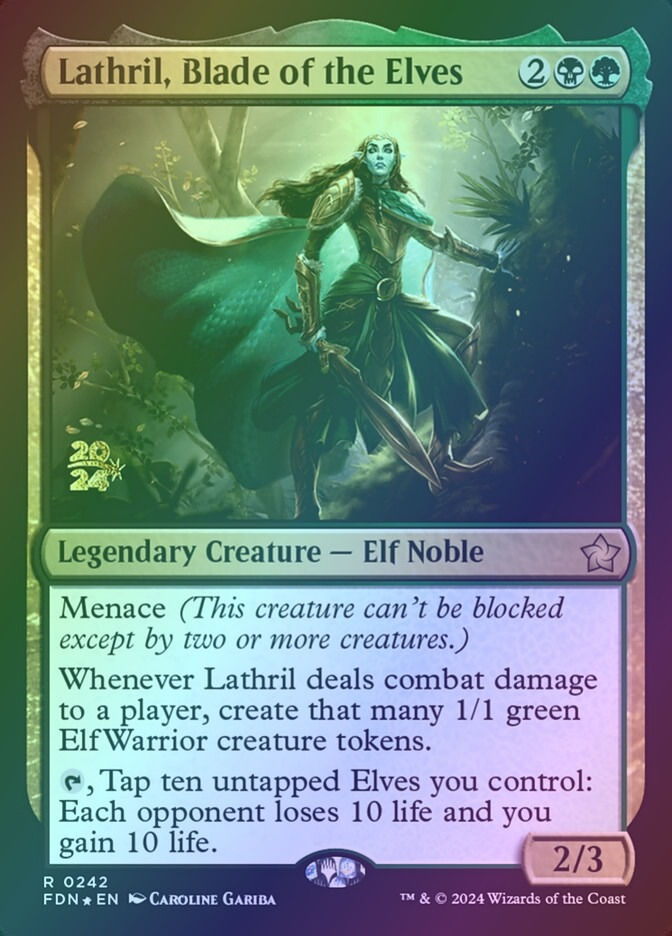 Lathril, Blade of the Elves (PFDN) (242s) / Foil