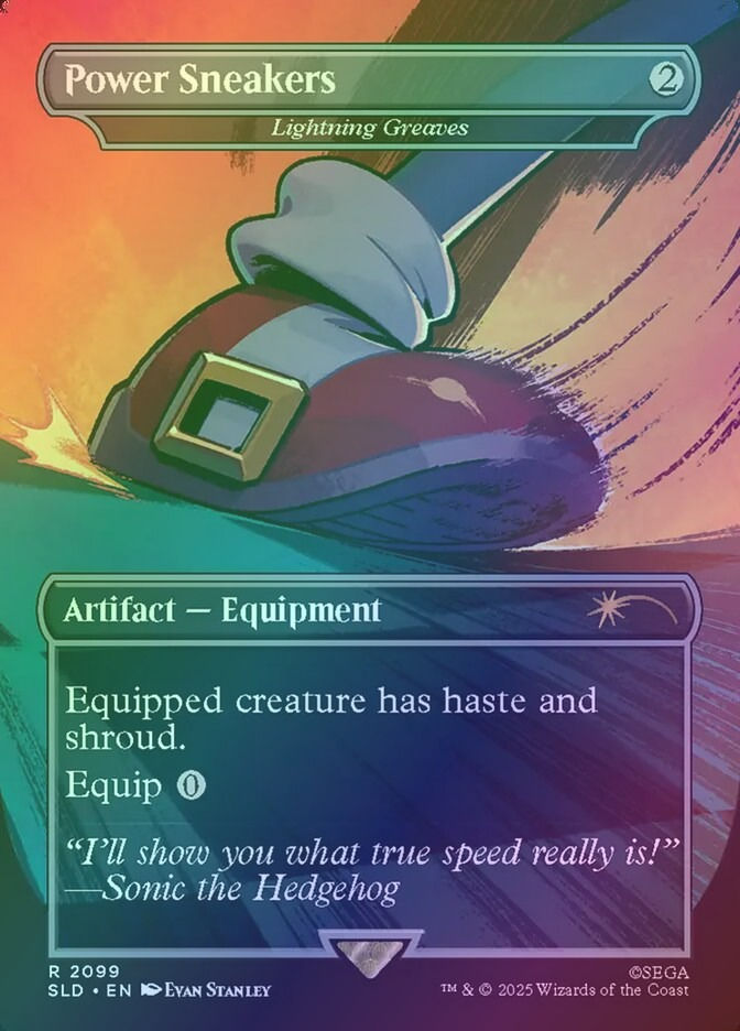 Lightning Greaves (SLD) (2099) / Borderless / Foil