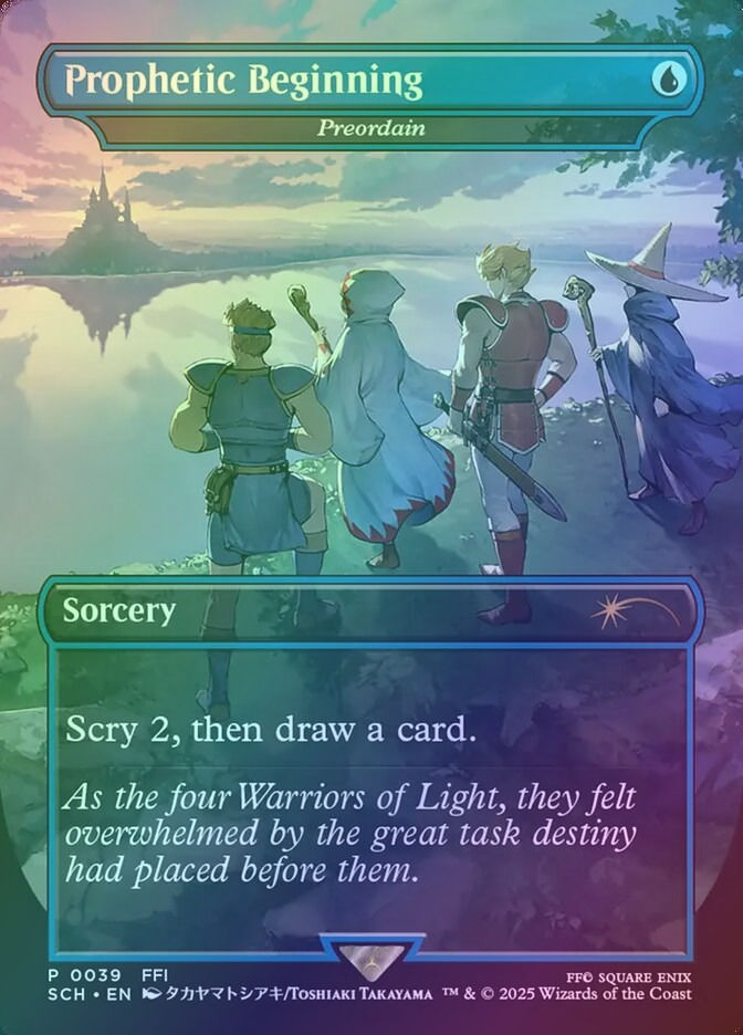 Preordain (SCH) (39) / Borderless / Foil