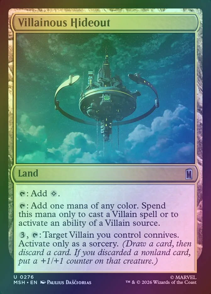 Villainous Hideout (MSH) (276) / Foil