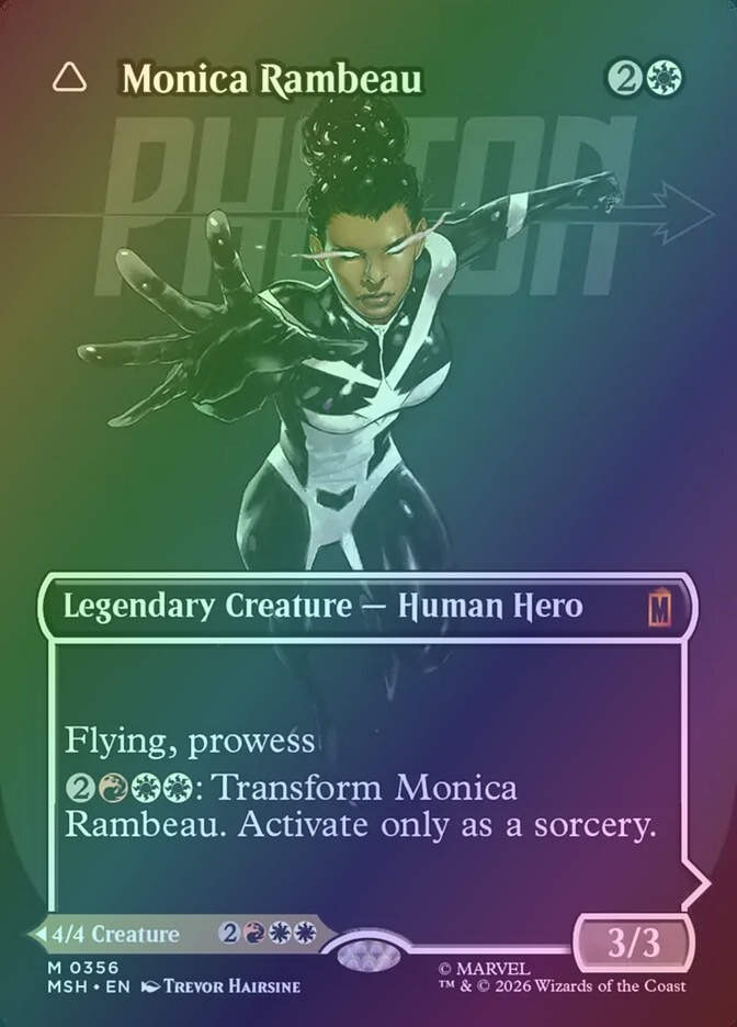 Monica Rambeau // Photon, Living Light (MSH) (356) / Borderless / Foil