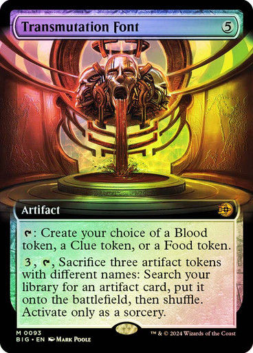 Transmutation Font (BIG) (93) / Extended Art / Foil