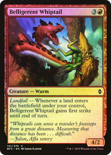 Belligerent Whiptail (BFZ) (141) / Foil