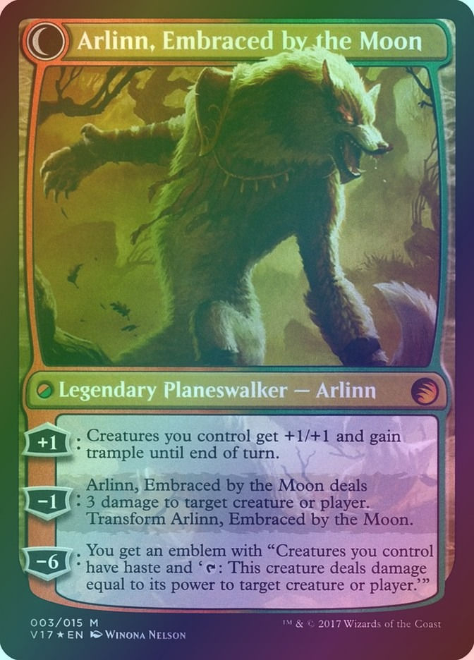 Arlinn Kord // Arlinn, Embraced by the Moon (V17) (3) / Foil — cara 2 de 2