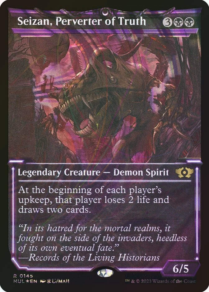 Seizan, Perverter of Truth (MUL) (145) / Showcase / Halo Foil