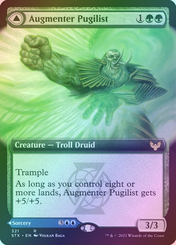 Augmenter Pugilist // Echoing Equation (STX) (321) / Extended Art / Foil — cara 1 de 2