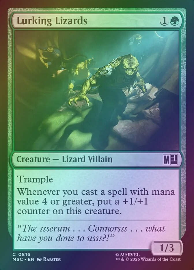Lurking Lizards (MSC) (816) / Foil