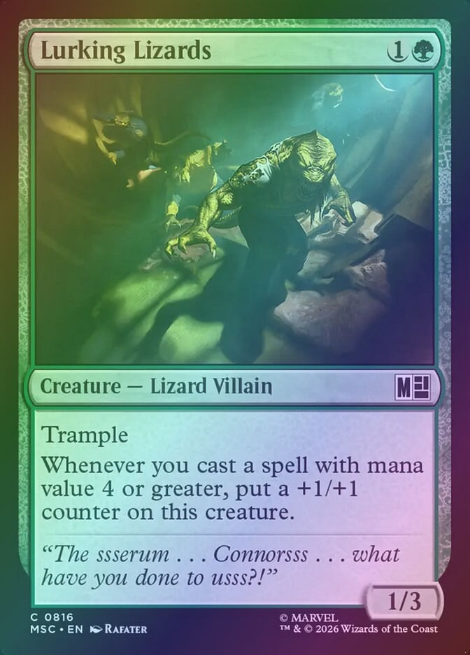 Lurking Lizards (MSC) (816) / Foil