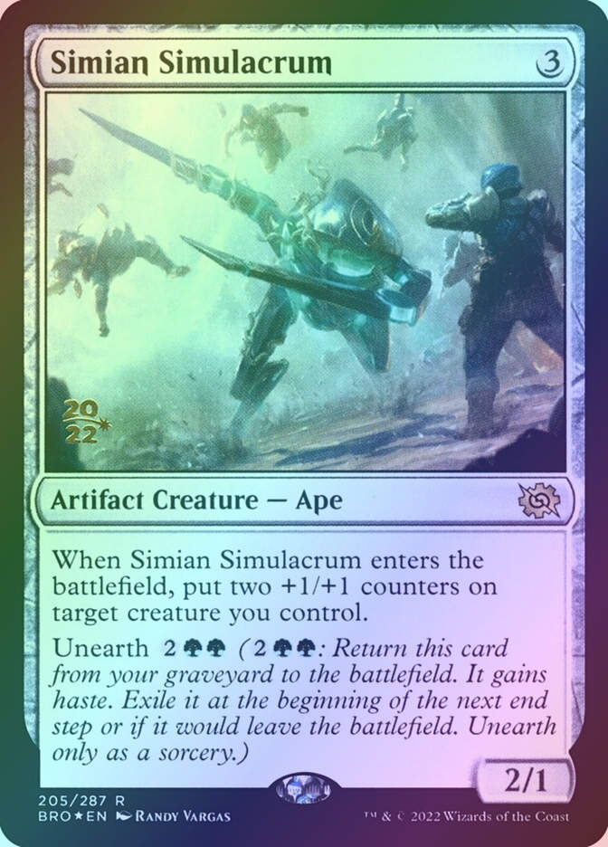 Simian Simulacrum (PBRO) (205s) / Foil