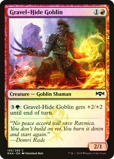Gravel-Hide Goblin (RNA) (105) / Foil