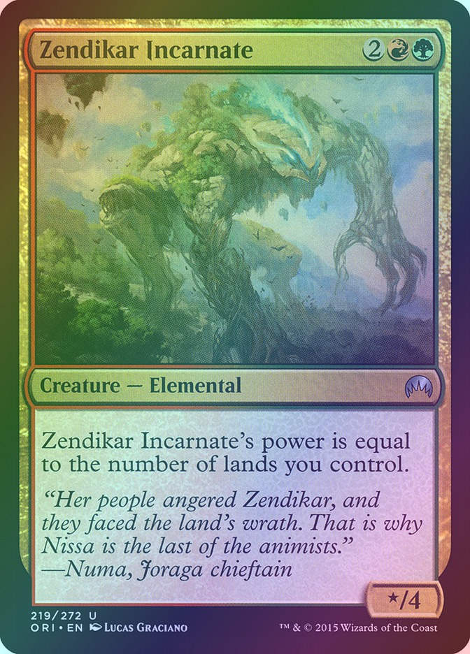 Zendikar Incarnate (ORI) (219) / Foil
