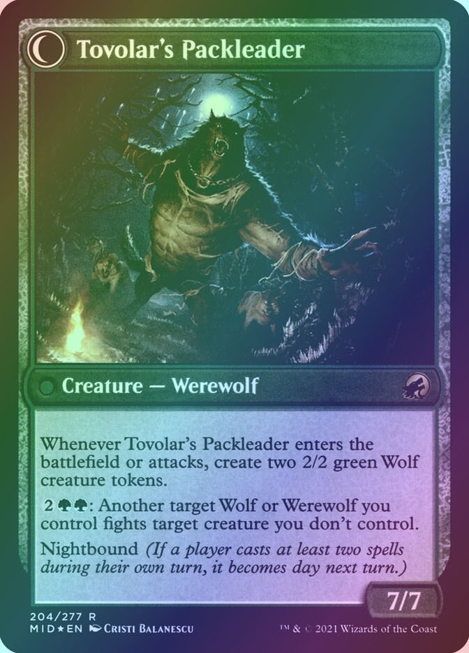 Tovolar's Huntmaster // Tovolar's Packleader (PMID) (204s) — cara 2 de 2