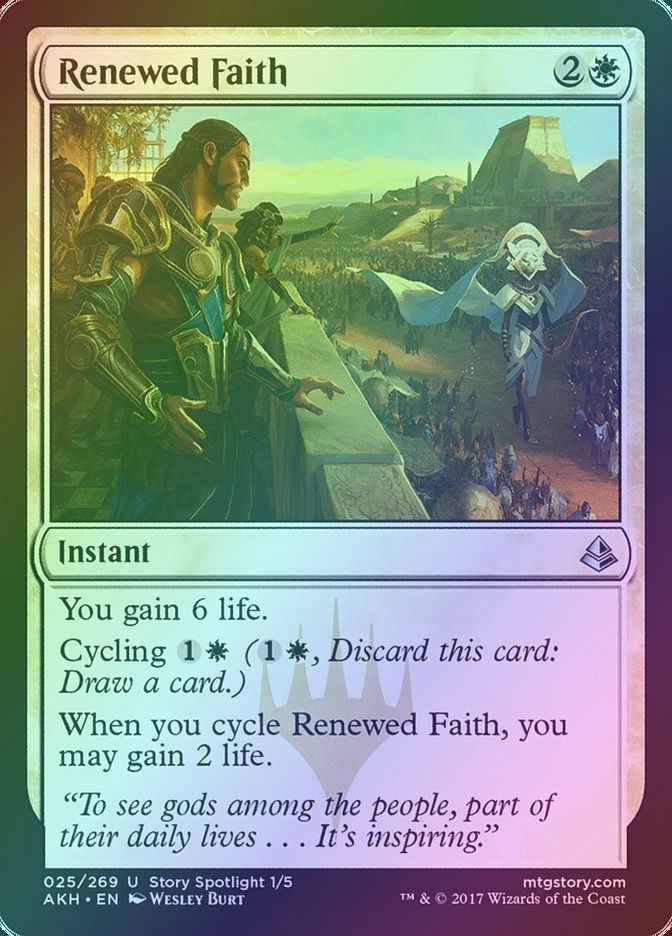 Renewed Faith (AKH) (25) / Foil