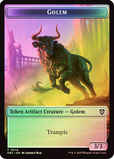 Golem Trample Golem Vigilance // Golem T15 (TDRC) / Foil — cara 1 de 2
