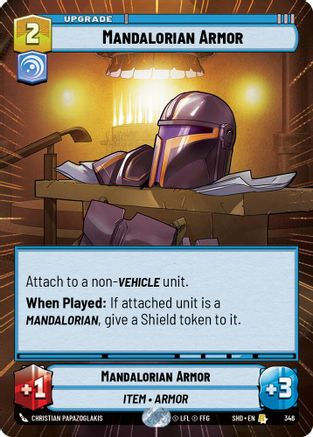 Mandalorian Armor (Hyperspace) (SHD_#346)