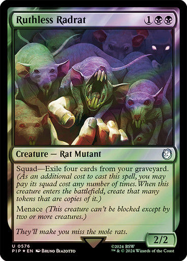 Ruthless Radrat (pip) (576) / Surge Foil