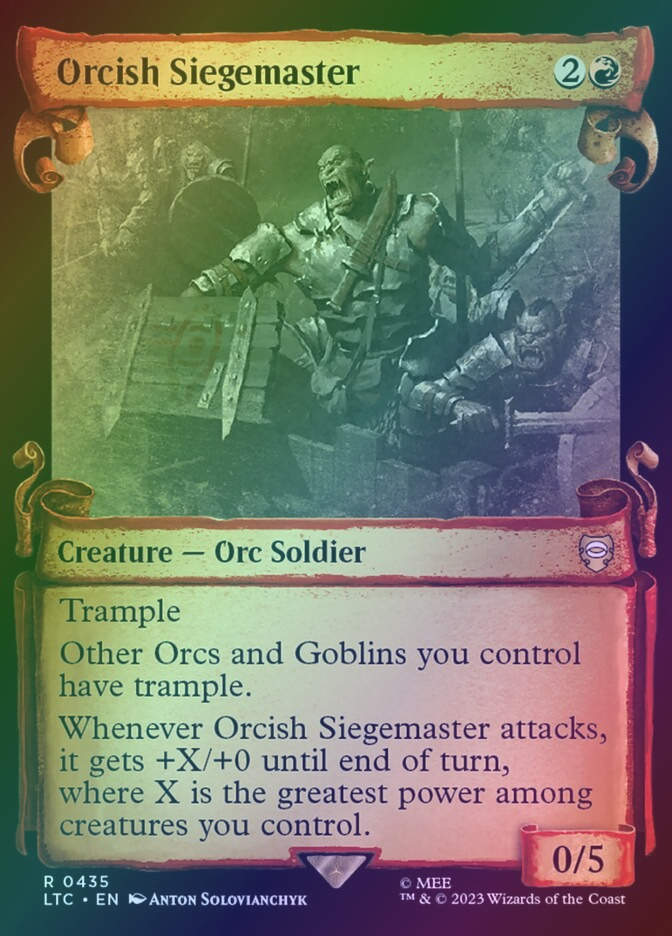 Orcish Siegemaster (LTC) (435) / Showcase / Foil