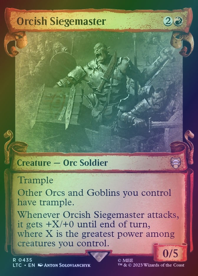 Orcish Siegemaster (LTC) (435) / Showcase / Foil