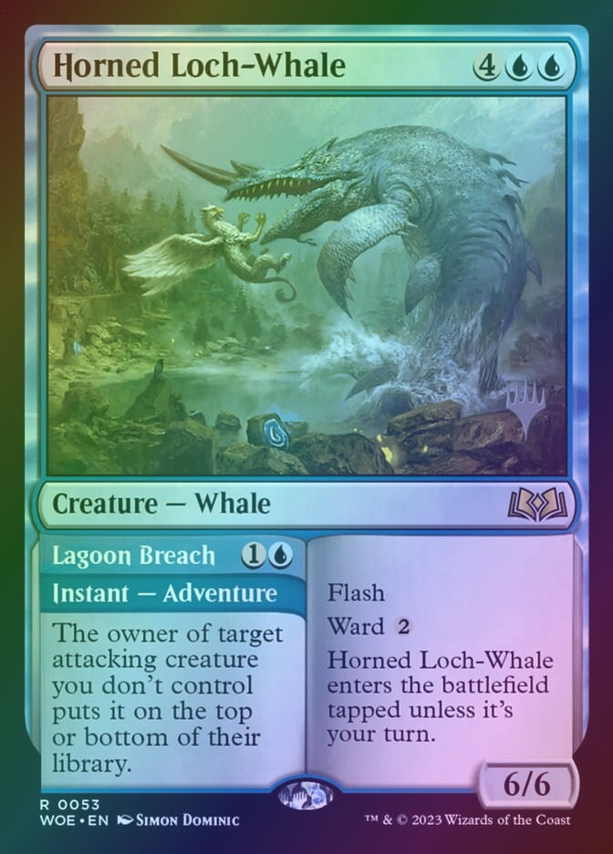 Horned Loch-Whale // Lagoon Breach (PWOE) (53p) / Foil