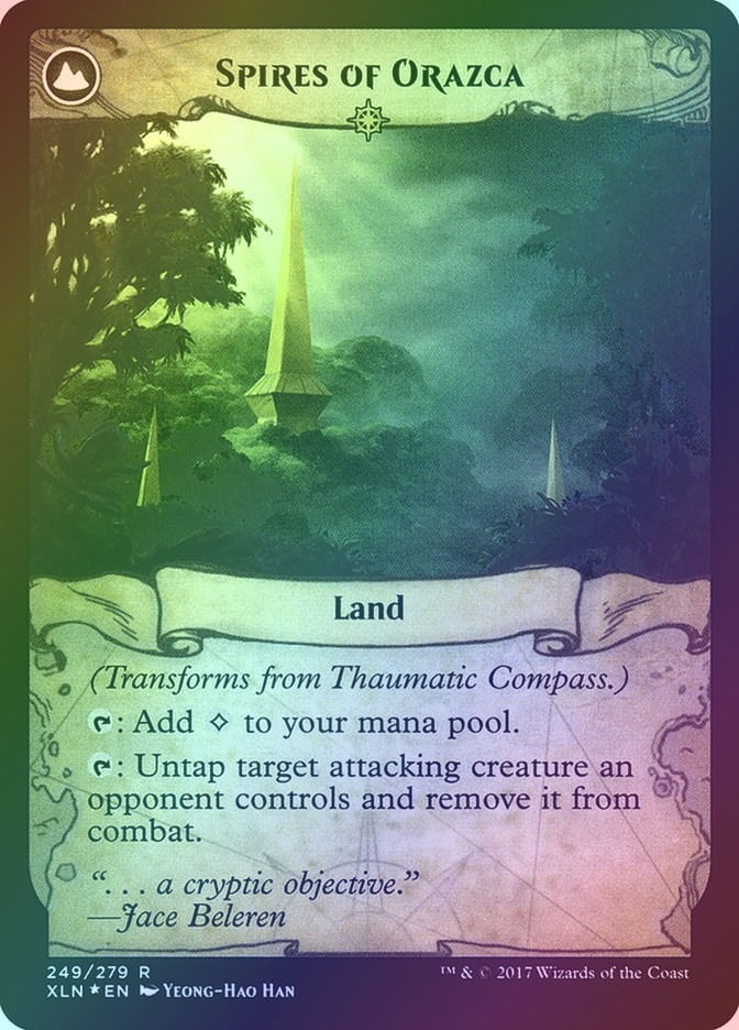 Thaumatic Compass // Spires of Orazca (PXLN) (249s) / Foil — cara 2 de 2