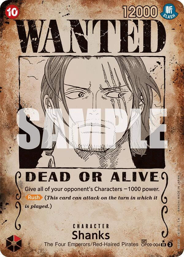 Shanks (004) (Wanted Poster) (OP09-004) / Foil
