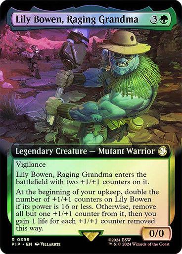 Lily Bowen, Raging Grandma (pip) (399) / Extended Art Foil