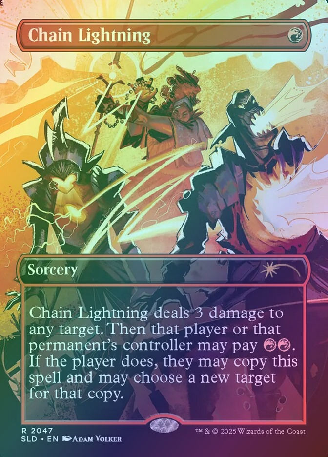Chain Lightning (SLD) (2047) / Borderless / Foil