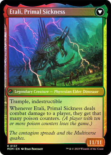 Etali, Primal Conqueror // Etali, Primal Sickness (mom) / Foil — cara 2 de 2