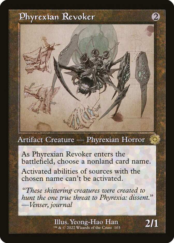 Phyrexian Revoker (BRR) (103) / Schematic