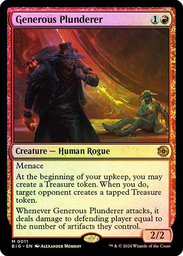 Generous Plunderer (BIG) (11) / Foil