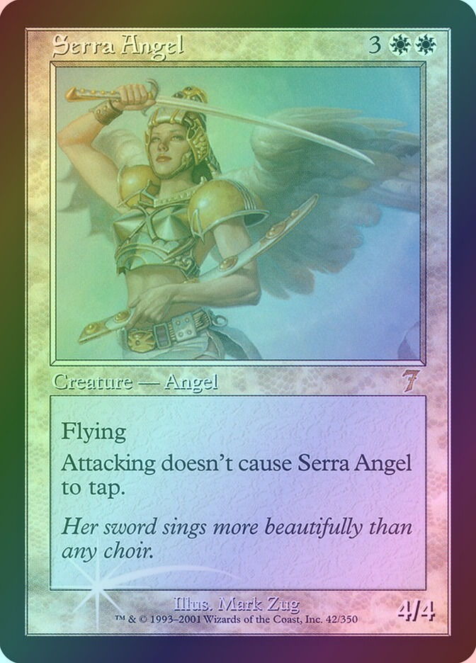 Serra Angel (7ED) (42★) / Foil