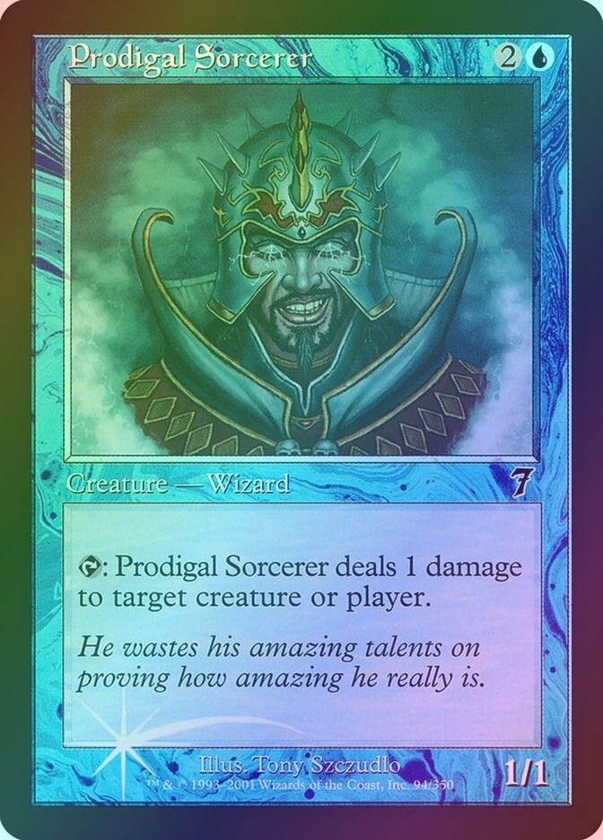 Prodigal Sorcerer (7ED) (94★) / Foil