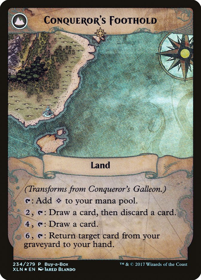 Conqueror's Galleon // Conqueror's Foothold (PXTC) (234) / Foil — cara 2 de 2
