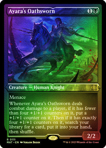 Ayara's Oathsworn (MAT) / Foil Etched