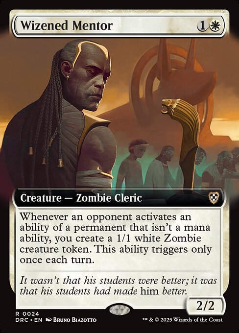 Wizened Mentor (DRC) (24) / Extended Art
