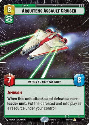 Arquitens Assault Cruiser (Hyperspace) (SHD_#391) / Foil