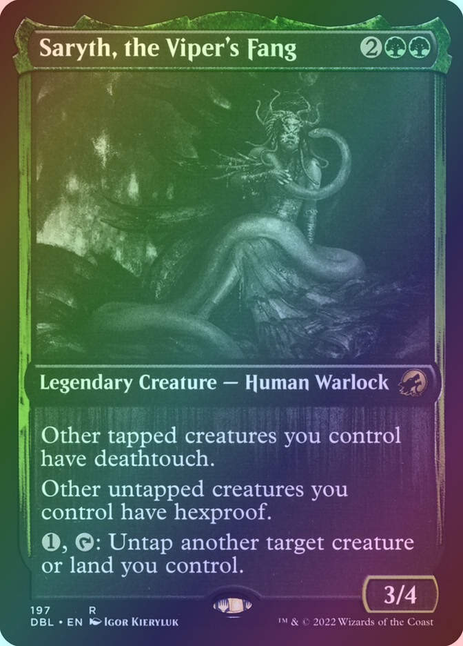 Saryth, the Viper's Fang (DBL) (197) / Foil
