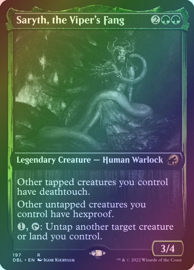 Saryth, the Viper's Fang (DBL) (197) / Foil
