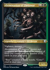Abomination of Llanowar (Foil Etched)